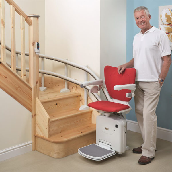 price Sacramento custom curved handy care stairchair lift chairstair sale cost