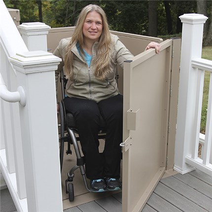 best quality price Mobile Home Porch Lift Napa inexpensive price discount wheelchair lift vertical platform vpl